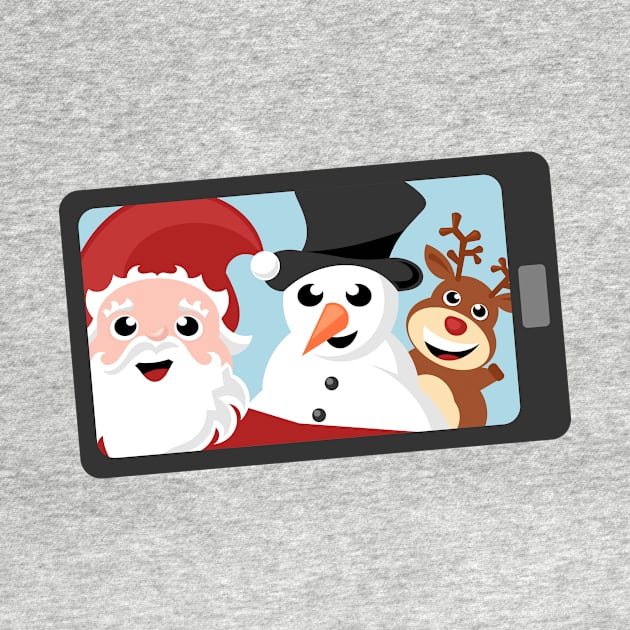 Santa Claus taking selfie by SooperYela